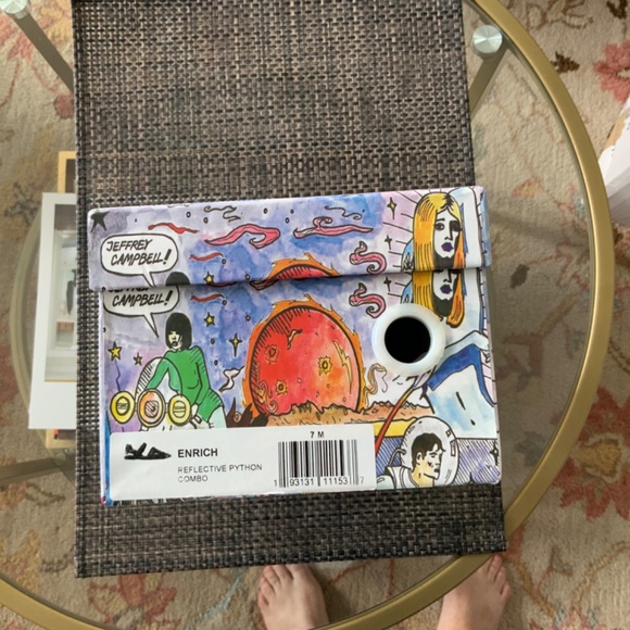 Jeffrey Campbell Enrich Sandals, Size 7, Python - Picture 7 of 8